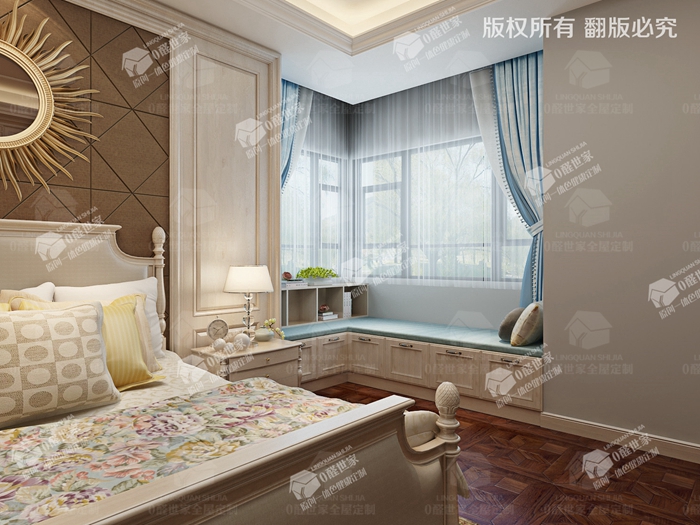 加州之音--飘窗柜